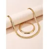 2023 fashion Bracelet Necklace Set Short Item For Women Jewelry Gift 240122