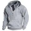 Herenhoodies Hoodie Kwartrits Zwart Wijn Marineblauw Donkergroen Capuchon Effen Sport Outdoor Heren Sweatshirts Zaksweatshirt