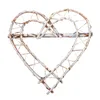 Decorative Flowers Double Heart Wreath Party Supply Rattan DIY Garland Manual Handmade Festival Door