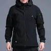 Флисовые осенние мужские куртки в стиле милитари, водонепроницаемые спортивные костюмы для рыбалки, охоты, туризма, кемпинга, скалолазания, зимние спортивные костюмы, пальто, термоосенние S-5XL 240202