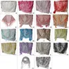 Шарфы женские кружевные с прозрачным цветочным принтом для треугольной вуали, шарф-мантилья, шаль, накидка, тассе