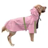 Одежда для собак Водонепроницаемый дождевик для щенков и домашних животных Светоотражающий дождевик Одежда для маленьких средних и больших собак Лабрадор 4 цвета Dro Dhcfd