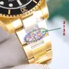 2024 Ultima stile QC Super Watch C Factory Versione 3135 Movimento automatico Orologio da polso Gold 40mm Bezel Sapphire Glass Glass Men Watch