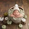 Chapéus nascidos pogal adereços bebê chapéu de malha bola de cabelo crianças gorros boné po acessórios de tiro