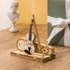 ROBOTIME ROKR VIOLIN CAPRICCIO MODEL 3D WOODEN PUZZER EASY ASSEMBLY مجموعات الموسيقية DIY هدايا للأولاد البنات بناء TG604K 240122