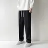 Männer Anzüge Y2K Kleidung Schwarz Weiß Gerade Hosen Jogginghose Casual Kordelzug Baggy Mode Hosen Harajuku Luxus Für Frauen
