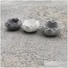 Ferramentas de artesanato Concreto flor em forma de castiçal moldes redondos tealight sile cimento castiçal moldscraft gota entrega casa jardim um dhevc