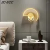 Lampa ścienna nowoczesna LED kreatywna kinkiet kinkiet w pomieszczenia wystrój oświetlenia łóżka stoliki salonu lampy lampy domowe nocne światło
