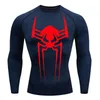 Camisa de compresión para hombre Camiseta de manga larga Protección solar Segunda piel Transpirable Secado rápido Rashgarda Tops Sports Man 2099 Tees 240202