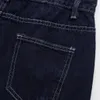 Plus Size Skirt Women Spring Fashion Deep Blue High Waist A-Line Retro Back Split Denim Mid-Length Bottoms Curve Clothes 240130