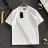 Hommes Casual Polo Shirt T 3D Lettre Jacquard Bouton Chemises Hommes Femmes Business Tshirt Manches Tee Sweat De Luxe Coton Pull KCAG