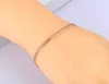 Link Bracelets Lokaer Punk Gold Plated 3mm Width Chain Bangles For Women Girls Stainless Steel Bohemia Beach Bracelet B21109