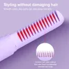 AntiScald Akku-Haarglätterbürste 70 Minuten lange Akkulaufzeit USB wiederaufladbar elektrisch für Frauen 240130