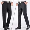 Taille haute hommes costume pantalon qualité été droite affaires automne robe formelle grande taille classique pantalon YYQWSJ 240201