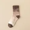 Chaussettes pour hommes 1 paire de velours de corail chaud sommeil doux épaissi hiver coton moelleux pour adultes