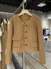 Women's Jackets Autumn And Winter Jacket Casual Woollen Long Sleeve Single Breasted Khaki Coat 2024