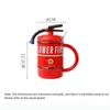 Creative Ceramic Mug Fire Extinguisher Shape Personality Water Bottle Home Office Coffee with Lid Spoon Fireman Perfect Gift 240129