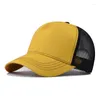 Ball Caps Baseball Cap Adult Net Hat Pure Color Unisex Summer Breathable No Pattern Shade Spring Autumn Hip Hop Fitted