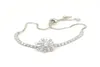 Fashion 18K white gold plated microinlaid cubic zircon CZ cluster tennis bracelet fashion women039s jewelry party wedding 8847370