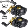 Sougayilang moulinet de pêche 72 1 rapport de vitesse élevé traînée Max 8Kg Baitcasting pour carpe bar Baitcaster Pesca 240119