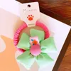 Acessórios de cabelo 1 pcs meninas pano flores corda bonito scrunchie gravata floral para crianças elástico banda crianças