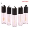 Bouteilles de stockage 10pcs 1ml DIY Lip Tube Conteneur avec couvercle Vide Rouge à lèvres Bouteille Gloss Échantillon