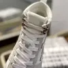 Casual Trainer Sport Sport Sneakers High Edition unisex okrągłe palce pu podele but cielę koronki płaskie buty kobiety luksusowe projektanci Fabryczne obuwie z pudełkiem