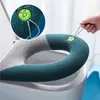 Coprisedili per WC 1 pezzo coperchio simpatico cartone animato addensato morbido e caldo manico per manico riutilizzabile lavabile forniture per il bagno