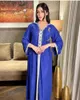 Vêtements ethniques Robe du Moyen-Orient Kaftan Luxueux Diamants Manches longues Musulman Jalabiya Dubaï Robes de soirée Arabe Abaya Hihabis