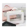 Sacs à cosmétiques lettres colorées étui Portable voyage sac de maquillage Transparent PVC TPU lavage Bolsa Feminina