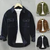 Camicie casual da uomo Camicia cargo primavera inverno da uomo ampia con camicetta tascabile Top che vendono abiti vintage