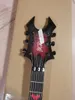 B.c.ich E-Gitarre, Lock-Saitensattel, Floyd Rose Tremolo-Brücke, Black Circle Red Flame-Ahorndecke, aktive Pickup-Gitarre