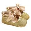 Första vandrare Baby Gold Princess Shoes Bekväma mjuka spädbarnsbarnflickor Sole Crib Toddler Born Sandals Drop Delivery Maternity OT9BE