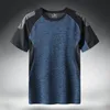 Szybka sucha sportowa koszulka Mężczyźni 2024 Krótkie rękawy Summer Casual Cotton Plus azjatycki rozmiar M-5xl 6xl 7xl TOP TEES GYM CITRIT