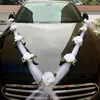 Flores decorativas decorações de carro de casamento artificial capa elegante estilo europeu conjunto de flores com para qualquer