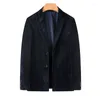 Herrdräkter högkvalitativa M-7XL Blazer Corduroy Elegant Gentleman Fashion Business Casual italiensk stil överdimensionerad plus fettfest