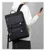 16,5 polegadas de carregamento USB à prova d 'água dos homens laptop mochila moda marca designer de negócios cidade mochila masculina Oxford 240208