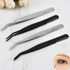 20pcs Eyebrow Tweezer with Eyebrow Brush Comb Stainless Steel Eyelashes Extension Tweezers 240124