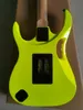 Guitare électrique Ibana jaune OEM de haute qualité, manche en érable, touche en érable, pick-up rose, en stock, expédition rapide