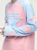 Harajuku Stern bestickt Langarm T-Shirt Y2K Set Damen Kontrast Patch College Casual Herren Top 240201