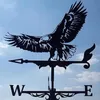 Witch Flying Dragon Iron Weather Vane Decor Stainless Steel Metal Handicraft Decor Garden Weathercock Wind Direction Indicator 240119