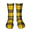 Men's Socks Black And Yellow Stripes Unisex Novelty Winter Warm Thick Knit Soft Casual