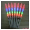 Outros suprimentos de festa de evento 100pcs luzes decorações de Natal LED acender algodão doce cones colorf brilhante marshmallow sticks imper othgq