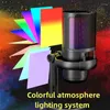 마이크 게임 RGB 마이크 마이크 USB PC 마이크 스트리밍 팟 캐스트 녹음 콘덴서 컴퓨터 데스크탑에서 Mac/PS4/PS5 내구성