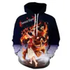 Anime Demon Slayer Hoodies Agatsuma Zenitsu 3D Mens Sweatshirt Harajuku Streetwear Disual Usisex Pullover 240201