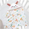 Couvertures Swaddling Sac bébé porté par Born Pur Coton Printemps et été Salle de livraison Feuille Wrap Foulards Drop Kids Maternité Nursery OT5KF