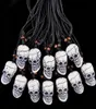 Jewelry Whole 12pcs Imitation Yak Bone Carving Halloween Horror Skeleton Skull Head Pendants Necklace Gifts for men women0393736758