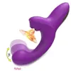 20 Speeds Powerful Dildo Vibrator Female Clit Sucker Vacuum Clitoris Stimulator Mimic Finger Wiggling Sex Toy for Womans 240202