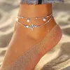 Anklets Fitshinling Bohemian Beach Seed Beads Foot Leg Ankle Bracelet Holiday Vintage Jewelry For Women Fashion 2024 Summer