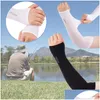 Elbow Knee Pads Quick Dry Cooling Arm Sleeves Uni Uv Warmers For Outdoor Sports Running Cycling Fishing 1 Pair R9L2 Drop Delivery Outd Ottqo